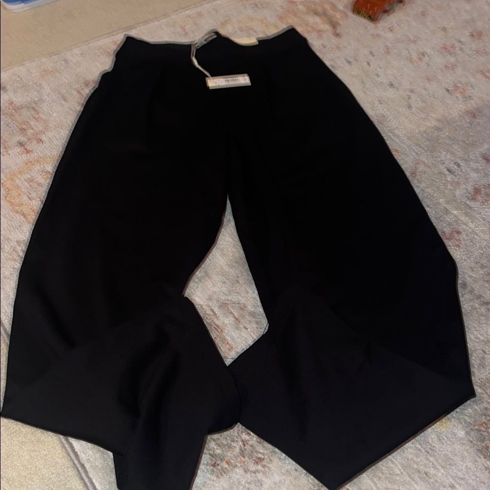 MaxMara Black Wide-Leg Trousers
